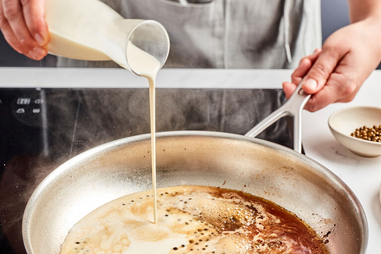 Pan-sauce maken in dezelfde pan