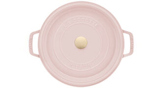 Pink cast iron dutch oven